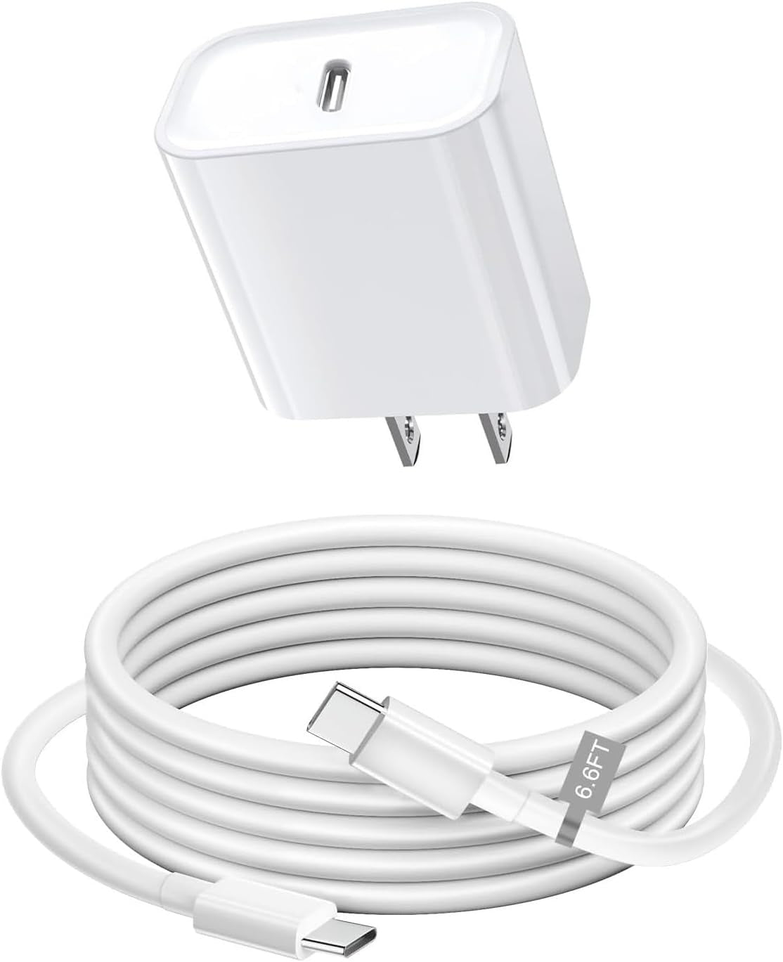 Cube-Telefonladegerät 2er-Pack mit Kabel