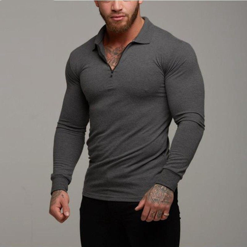 Ensemble polo et t-shirt à manches longues pour homme