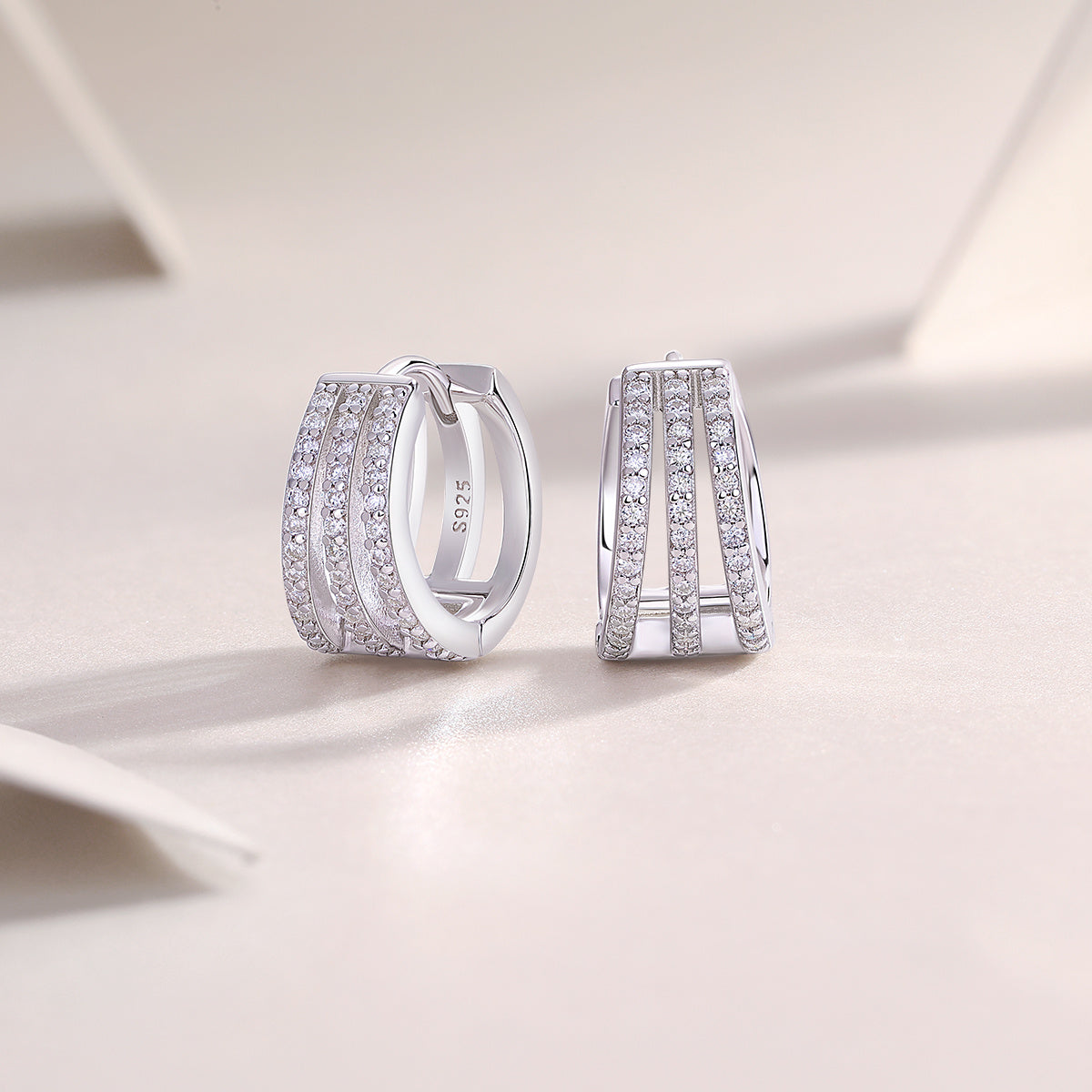 Human March Diamond Stud Earrings