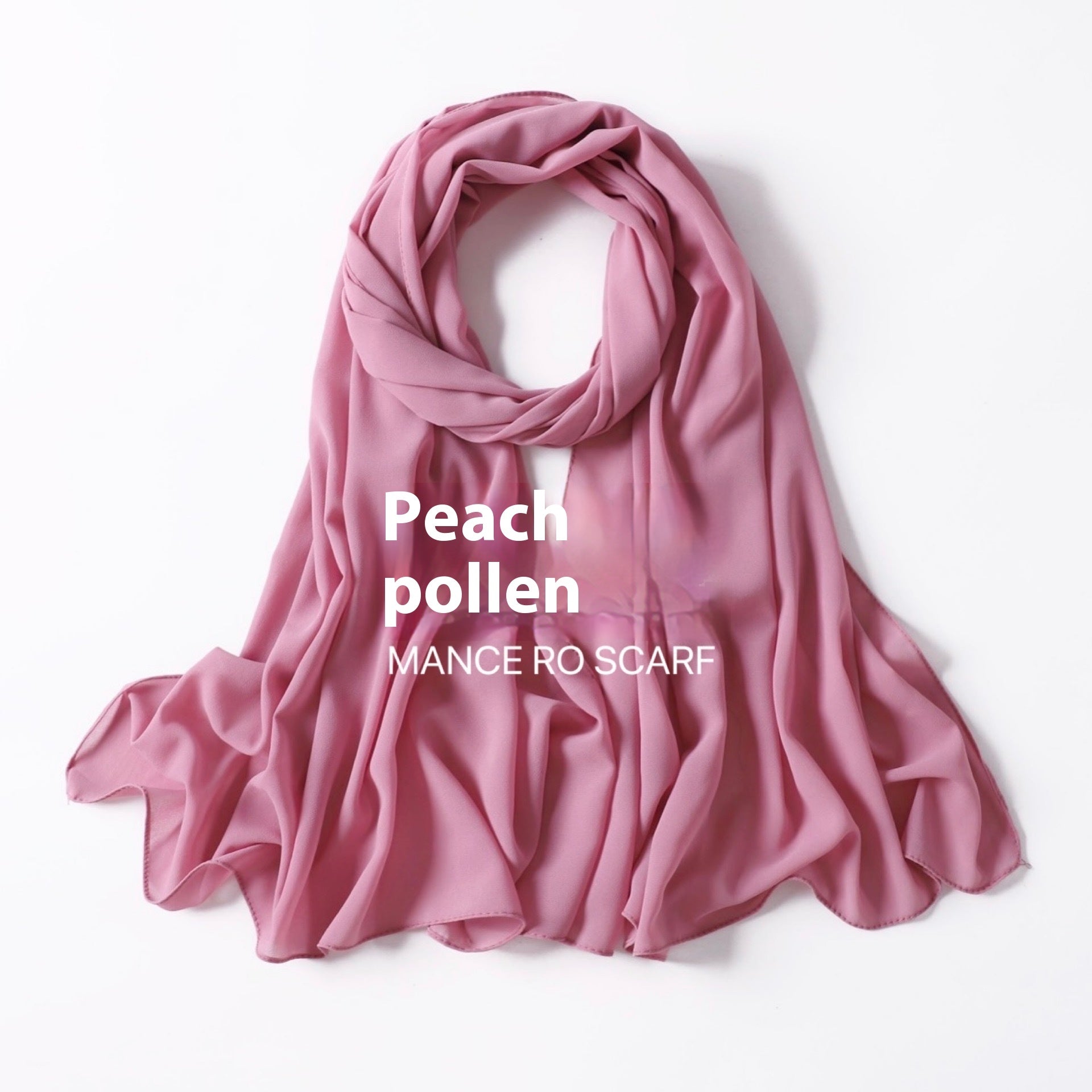 Foulard en mousseline de soie perlée