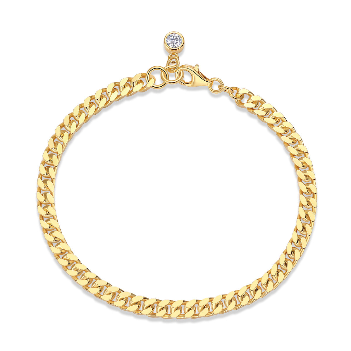 Mossan Diamond Silver Fashion Bracelet