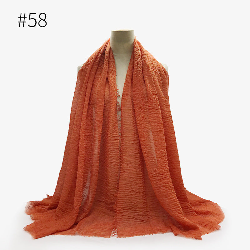 Foulard hijab en coton à bulles