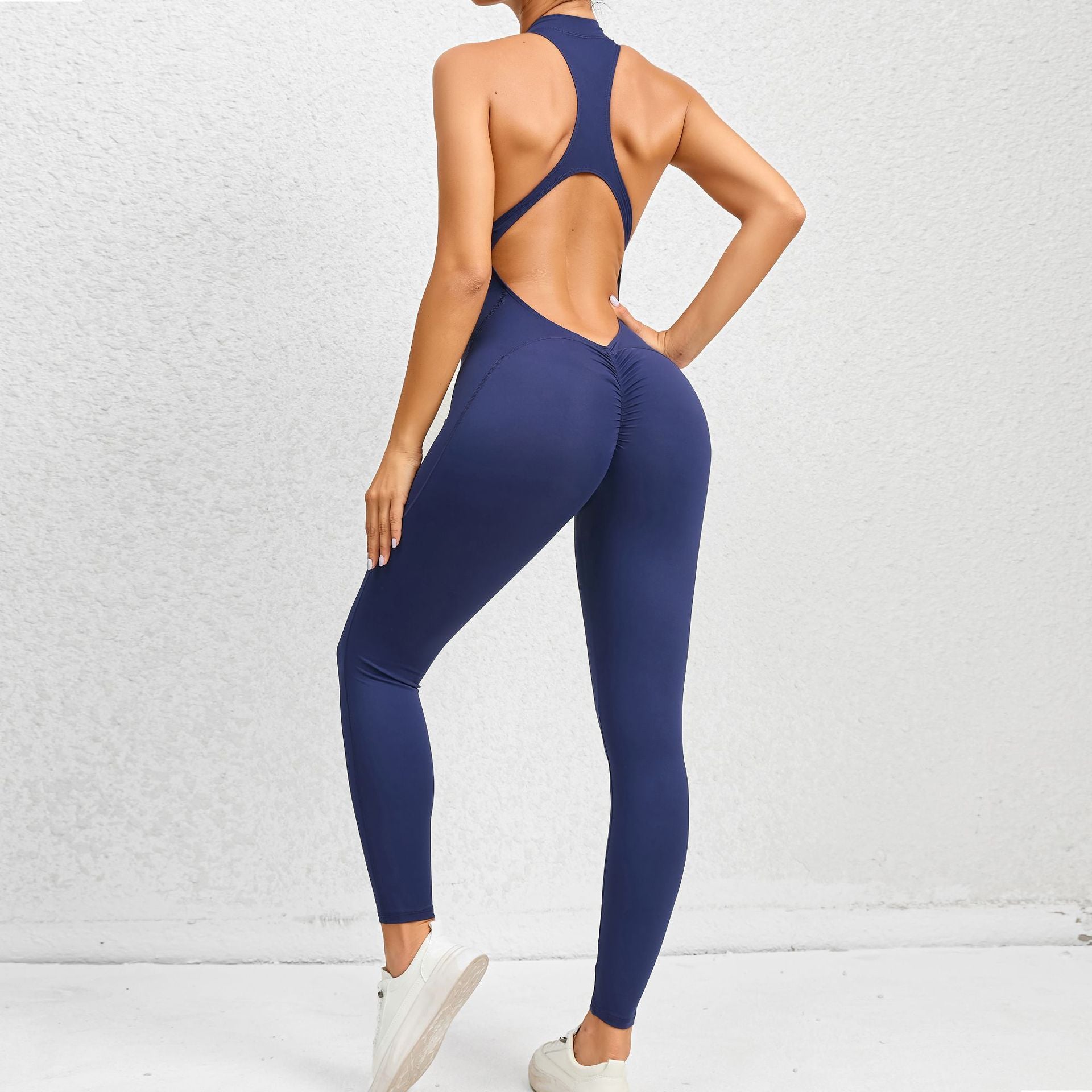 Combinaison de yoga et de fitness zippée