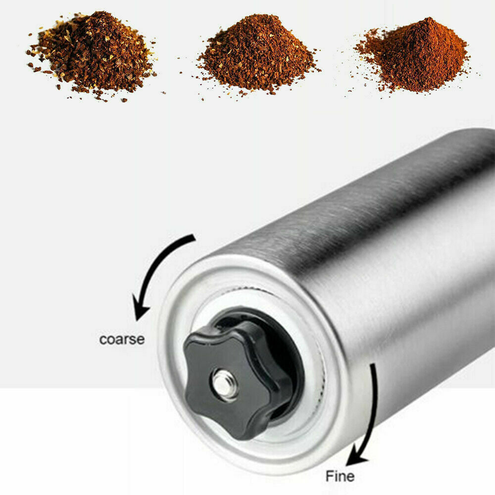 Tragbare manuelle Kaffeemühle aus Edelstahl