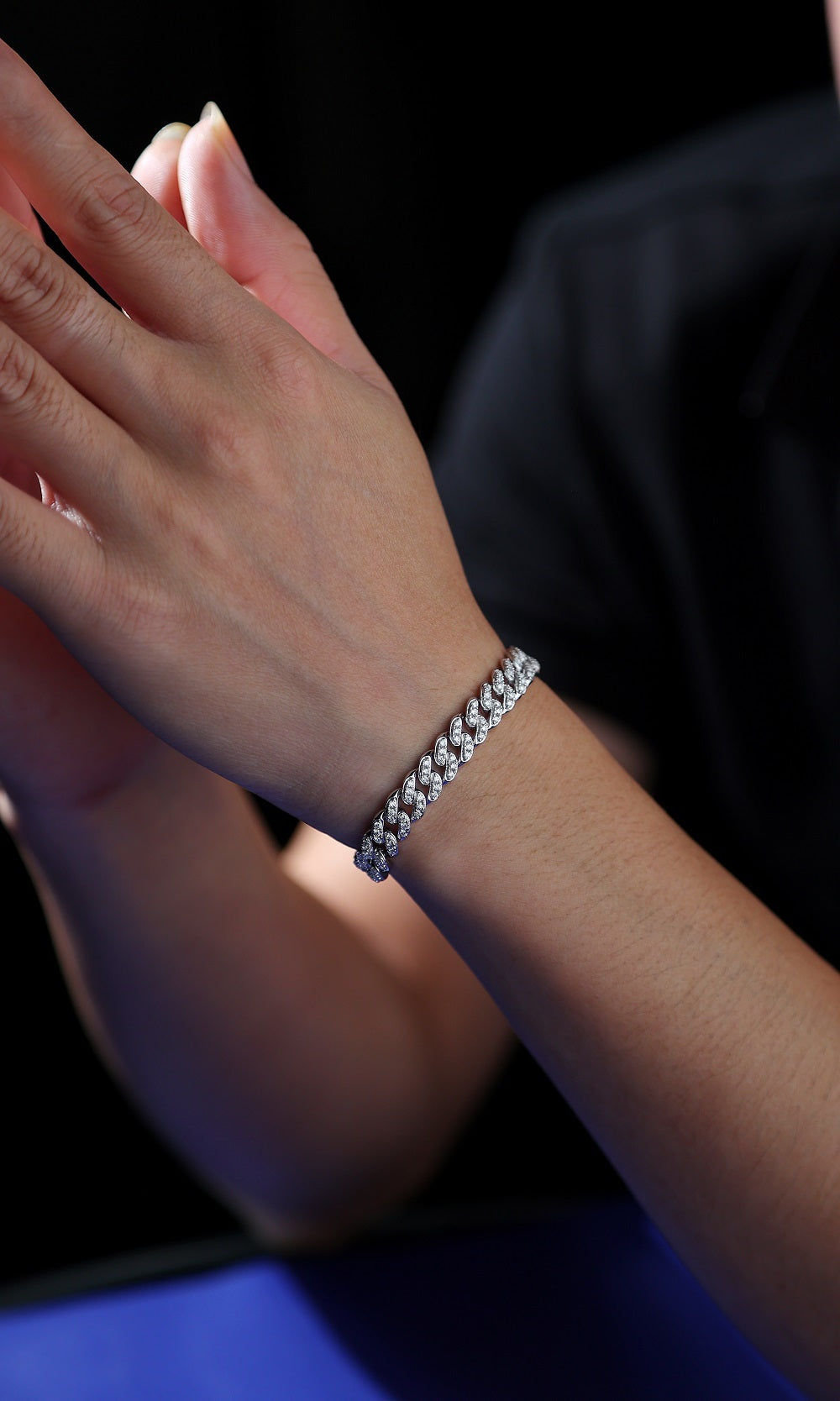 Light of Faith Diamond Silver Bracelet