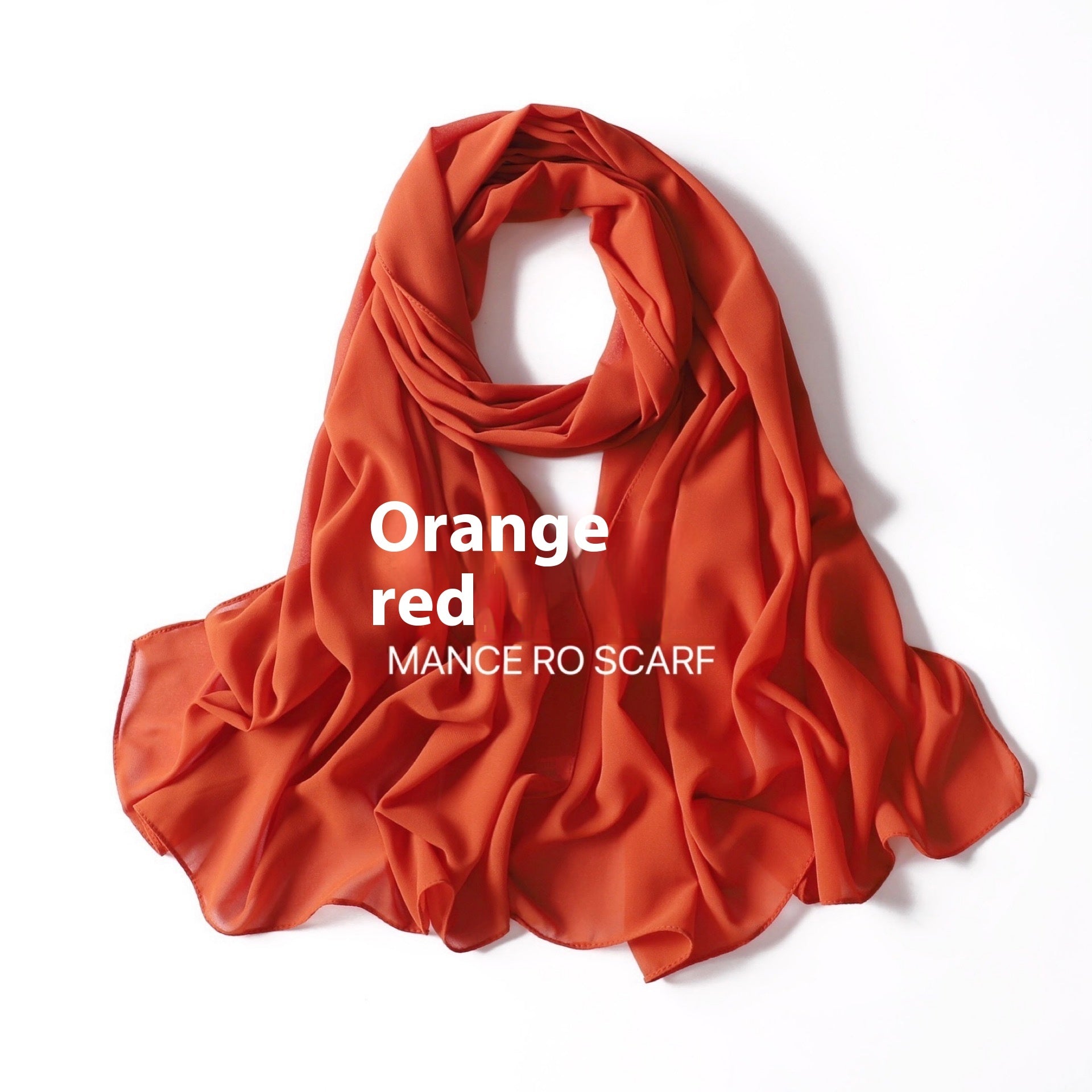 Foulard en mousseline de soie perlée