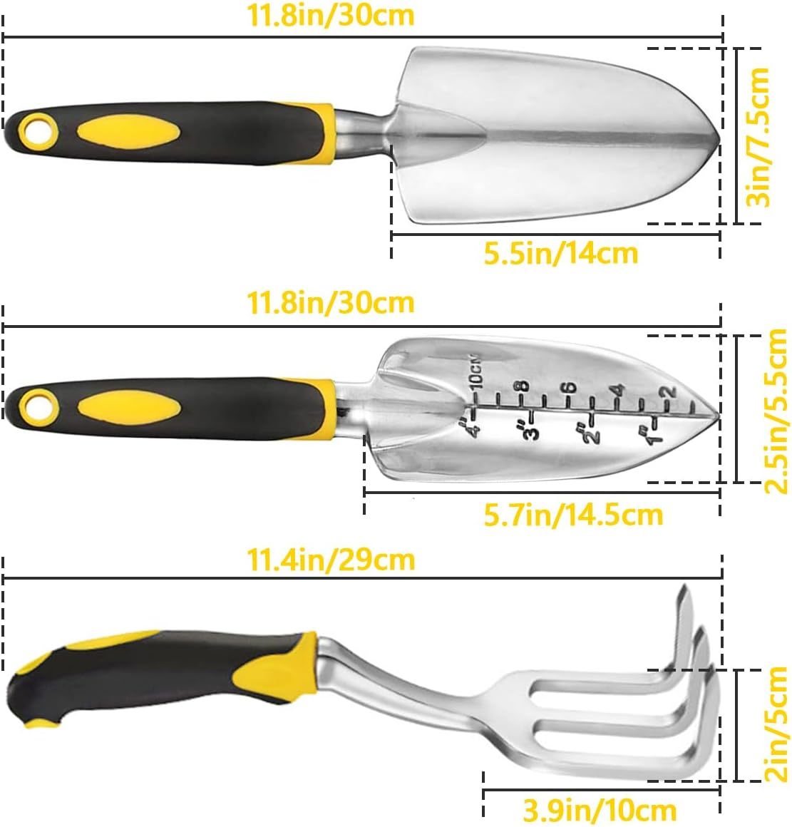 3-Piece Heavy Duty Gardening Hand Tool Set