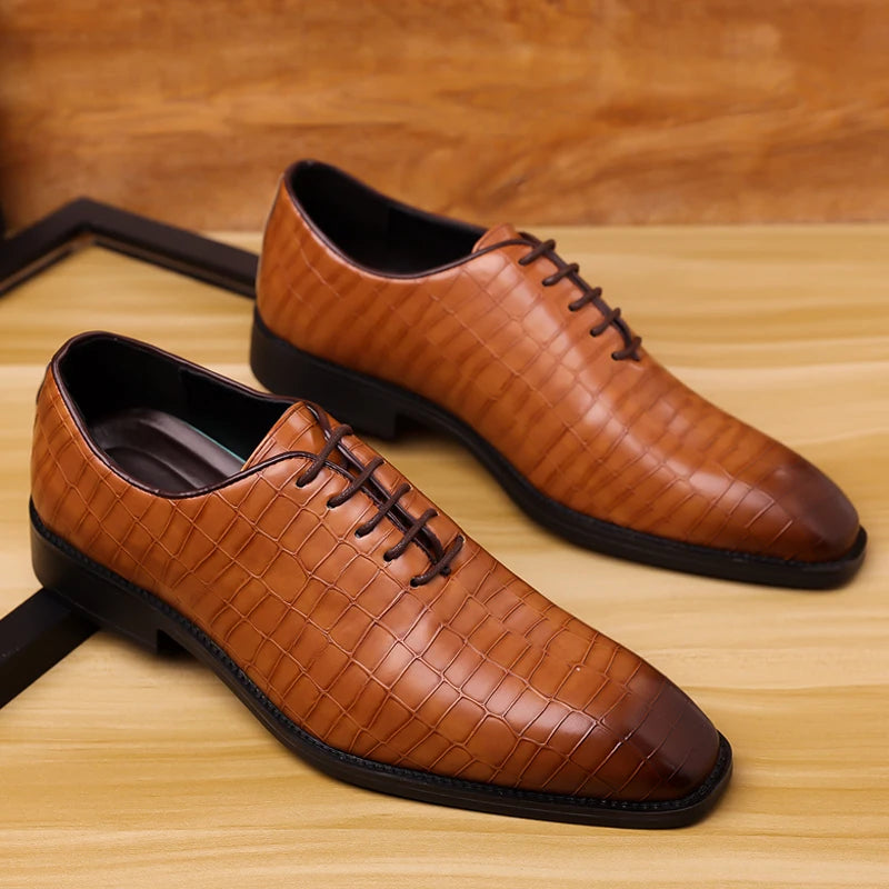Herren Casual Business Leder Oxfords