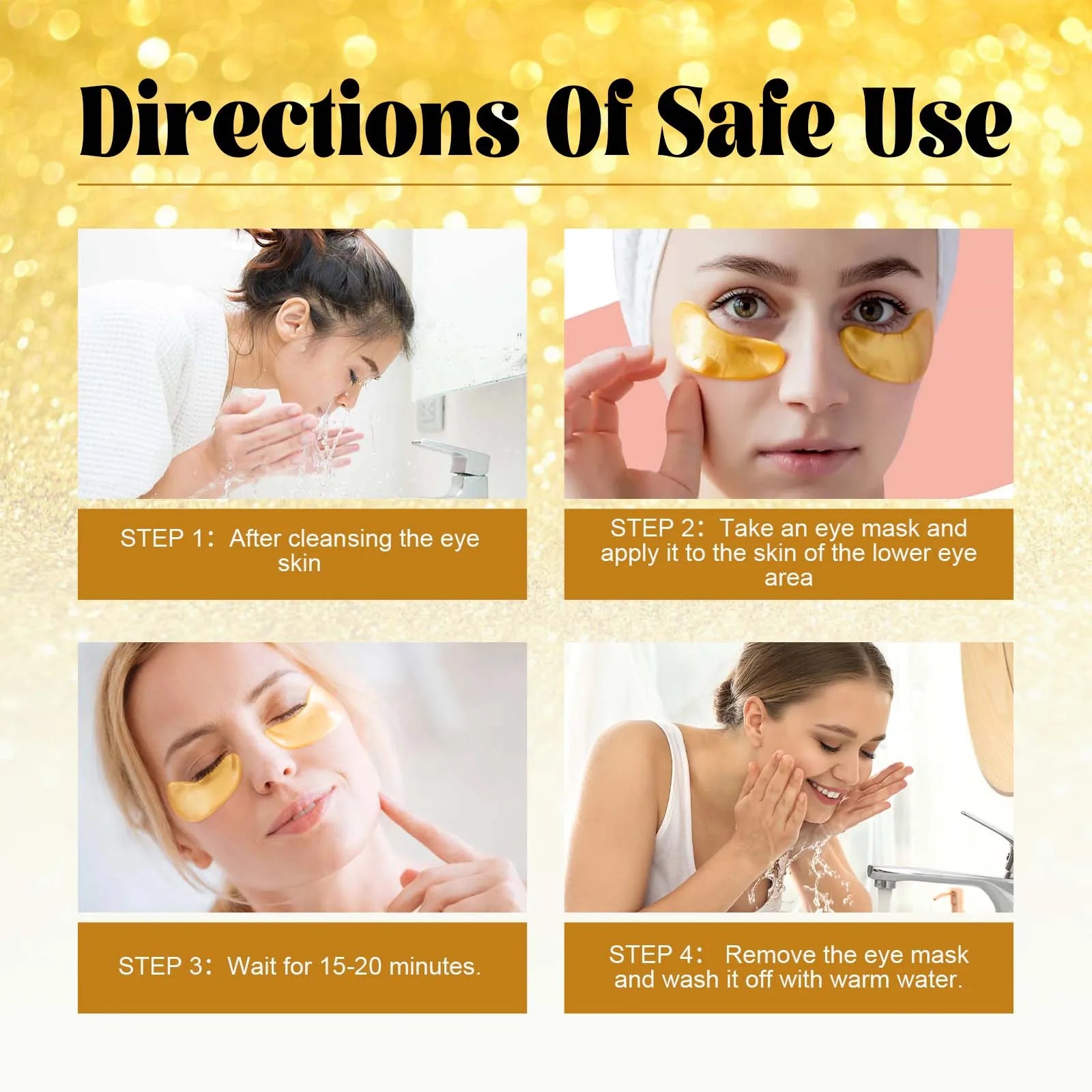24K Gold Eye Mask – Brightening Care