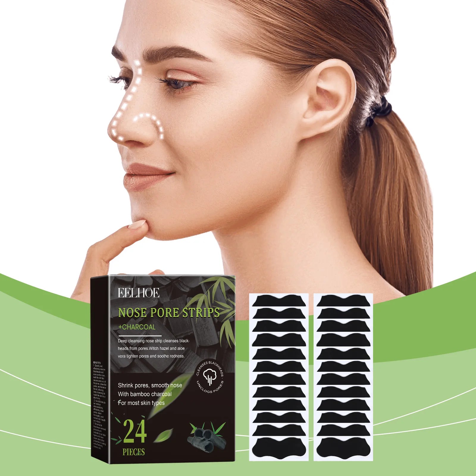 Eelhoe Charcoal Face Mask & Nose Strips