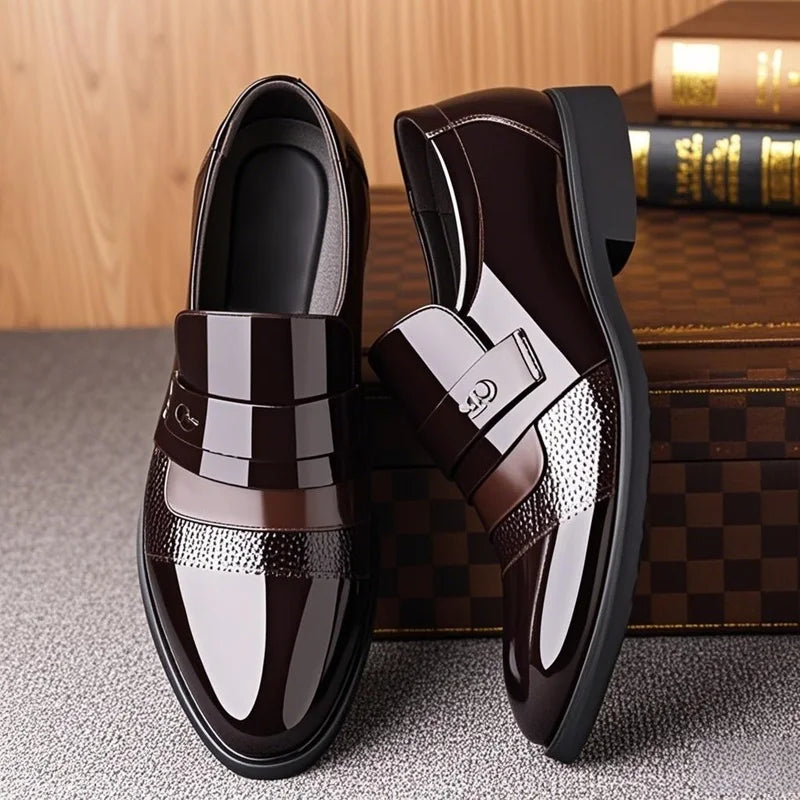 Luxury Men's Leather Brogue Oxford Shoes