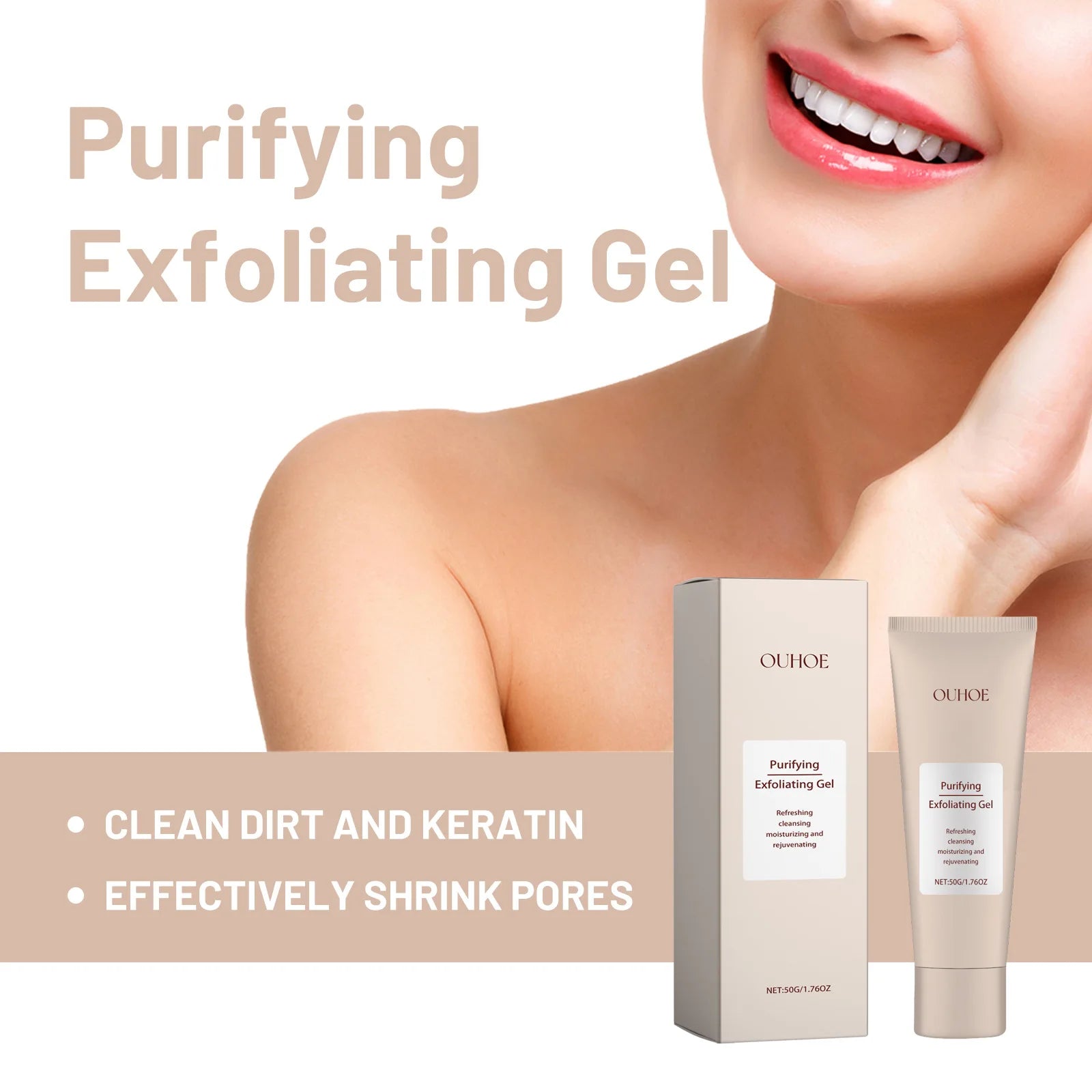 Ouhoe Exfoliate & Pore Shrink Skincare Set