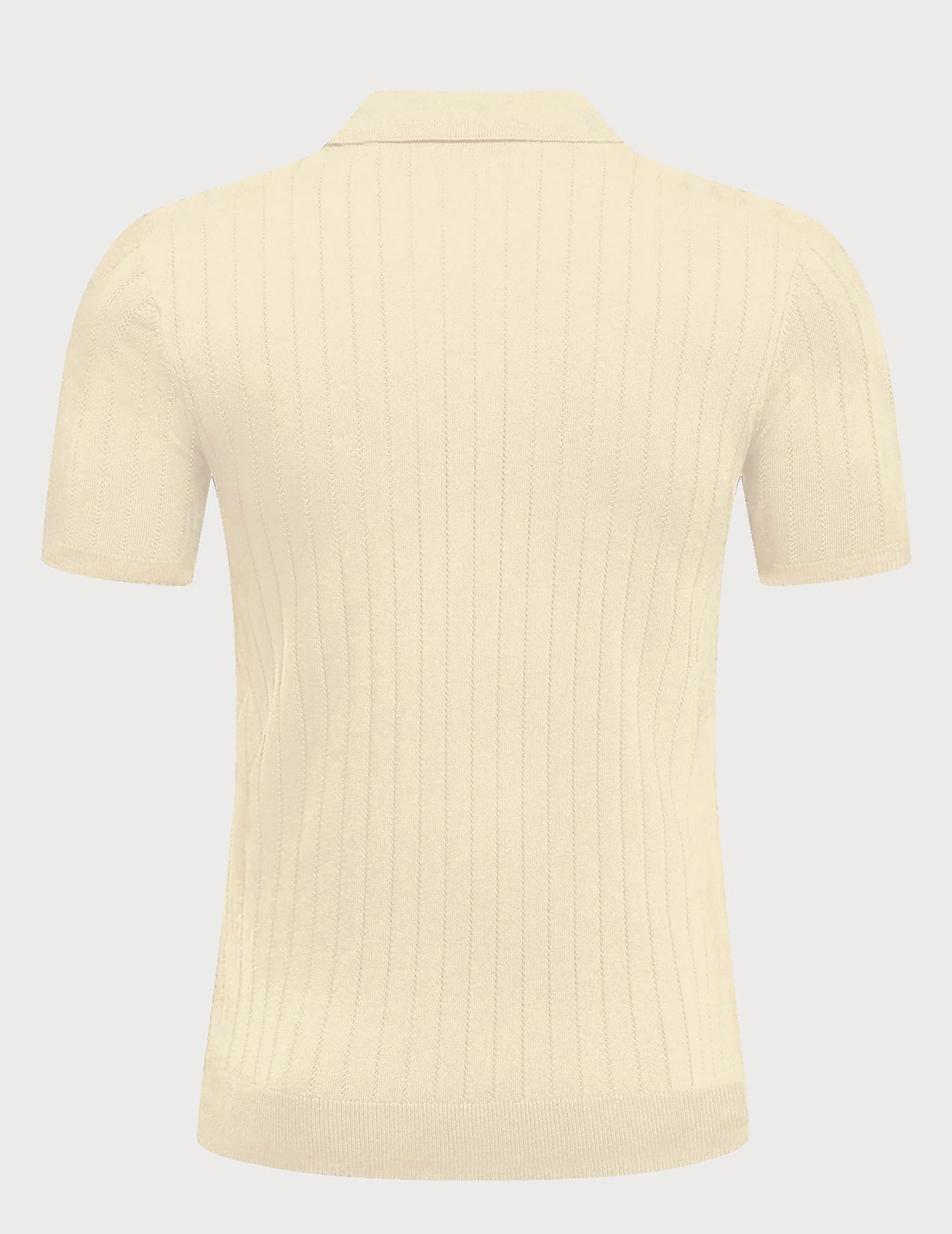 Men's Striped Polo Knit Shirt