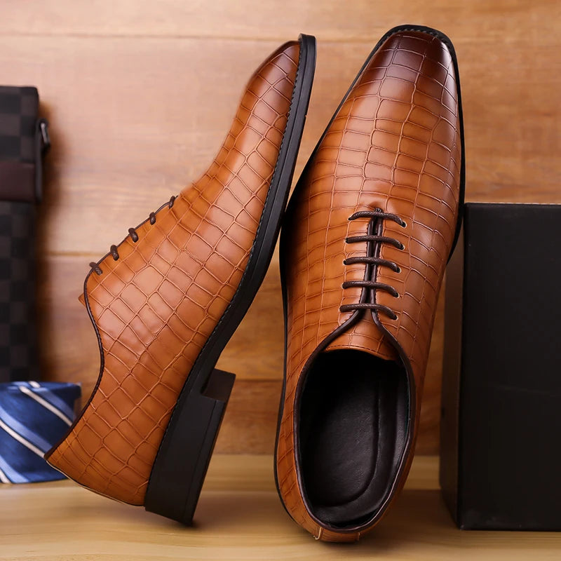 Herren Casual Business Leder Oxfords