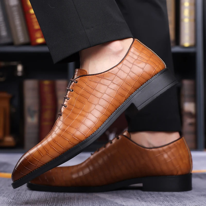 Herren Casual Business Leder Oxfords
