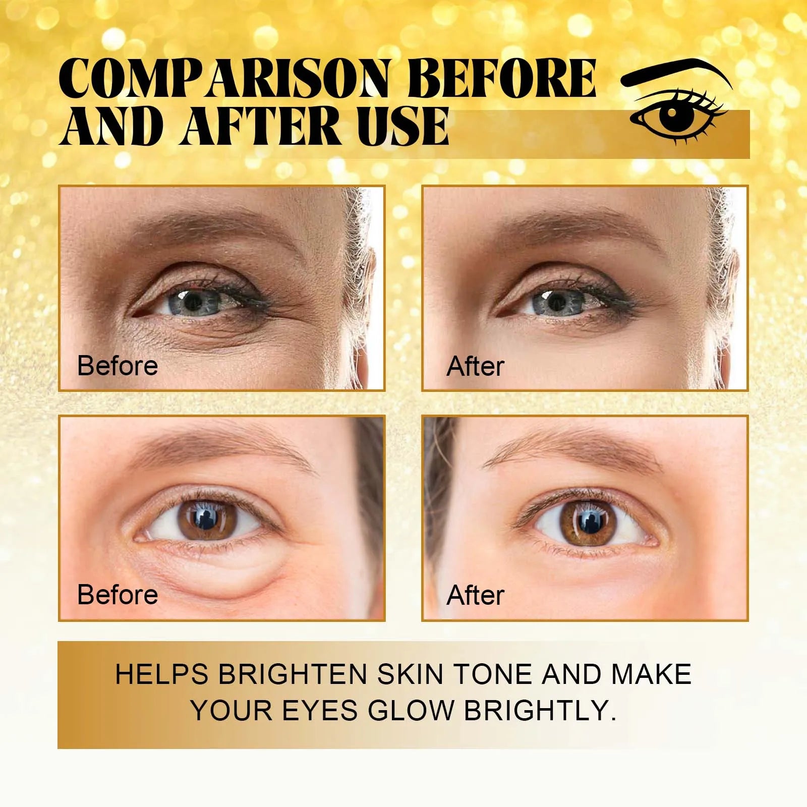 24K Gold Eye Mask – Brightening Care