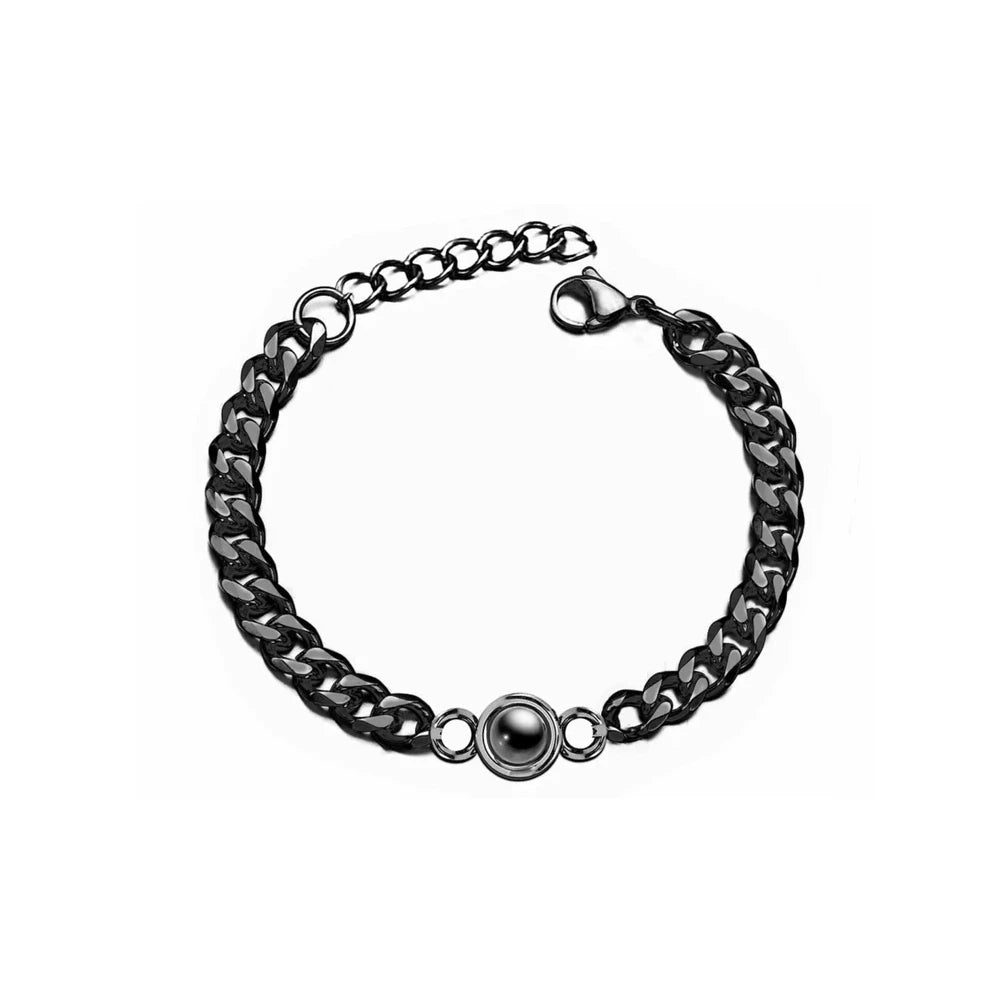 Custom Photo Projection Circle Braceletdea