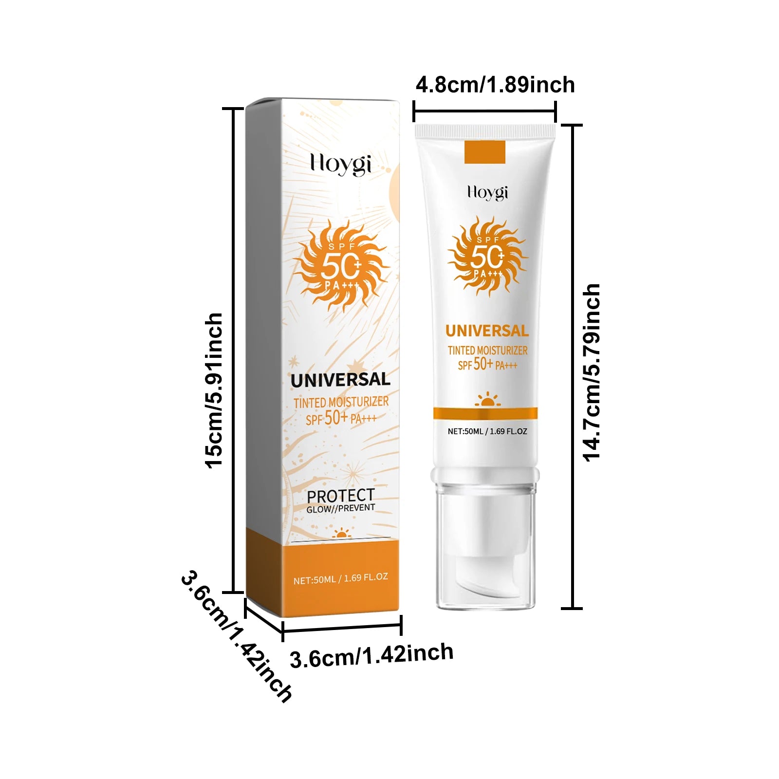 Hoygi SPF50 Sonnenschutz-Foundation-Creme