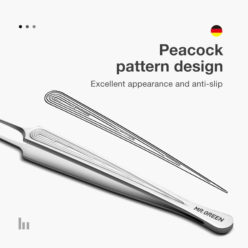 MR.GREEN Ingrown Hair Tweezers Black