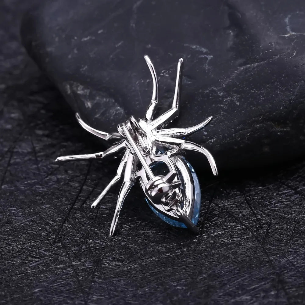 GEM'S BALLET Sky Blue Topaz Brooch