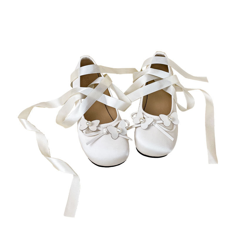 Ballerinas aus Leder im französischen Stil für Damen