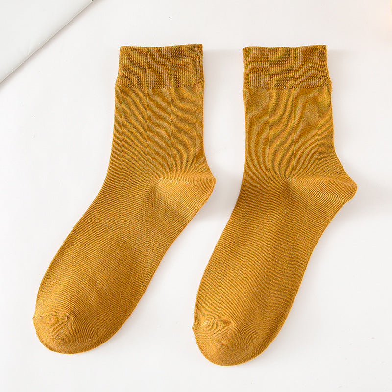 Solid Color Tube Socks