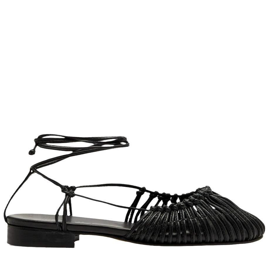 Handgefertigte Vintage-Sandalen aus Leder mit Griff