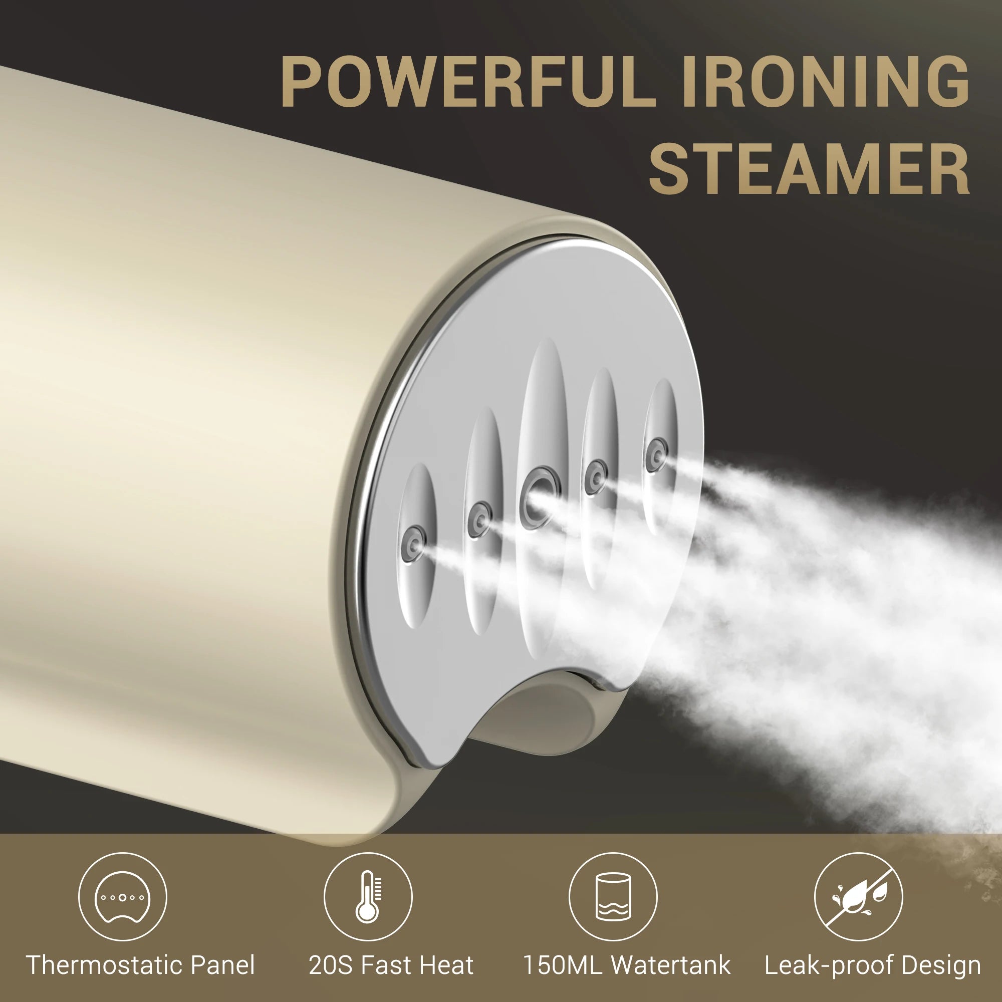 Foldable 1000W Garment Steamer Iron