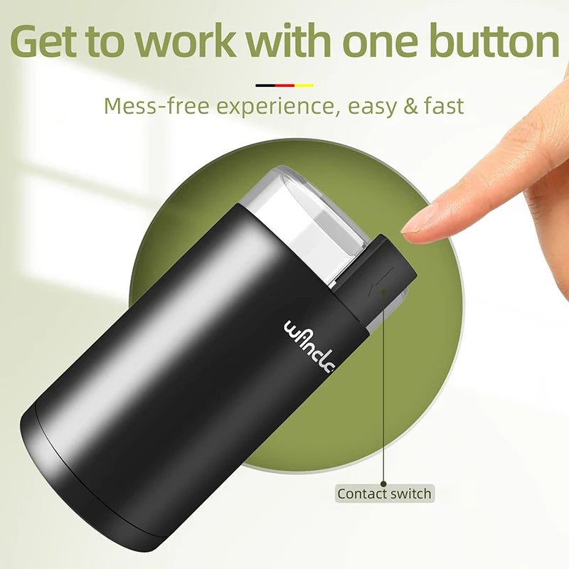 200W High-Power Coffee Bean Grinder