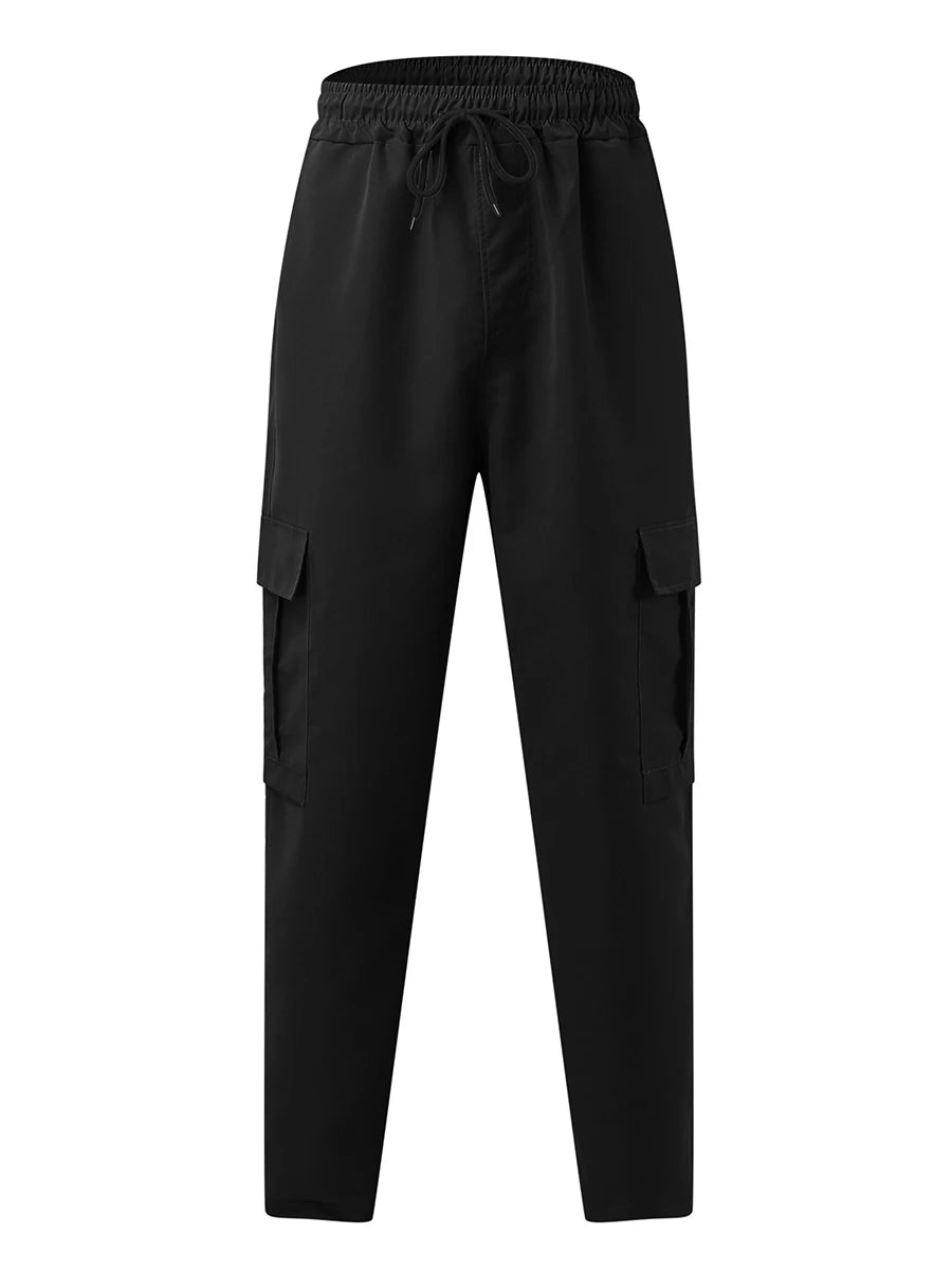 Lockere Cargohose mit Kordelzug für Herren