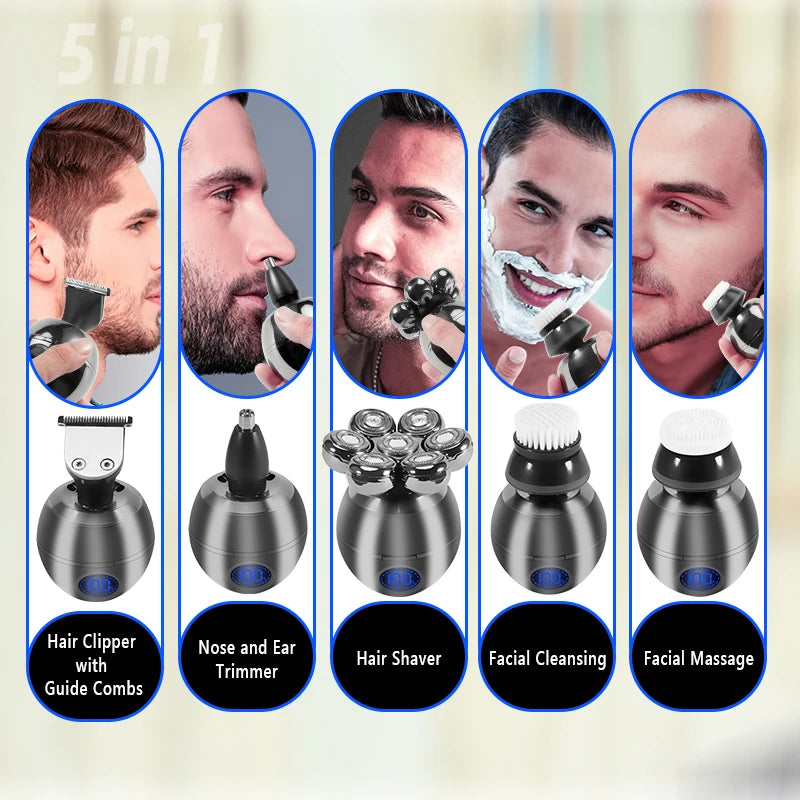 Men’s Wet Dry Electric Shaver & Trimmer
