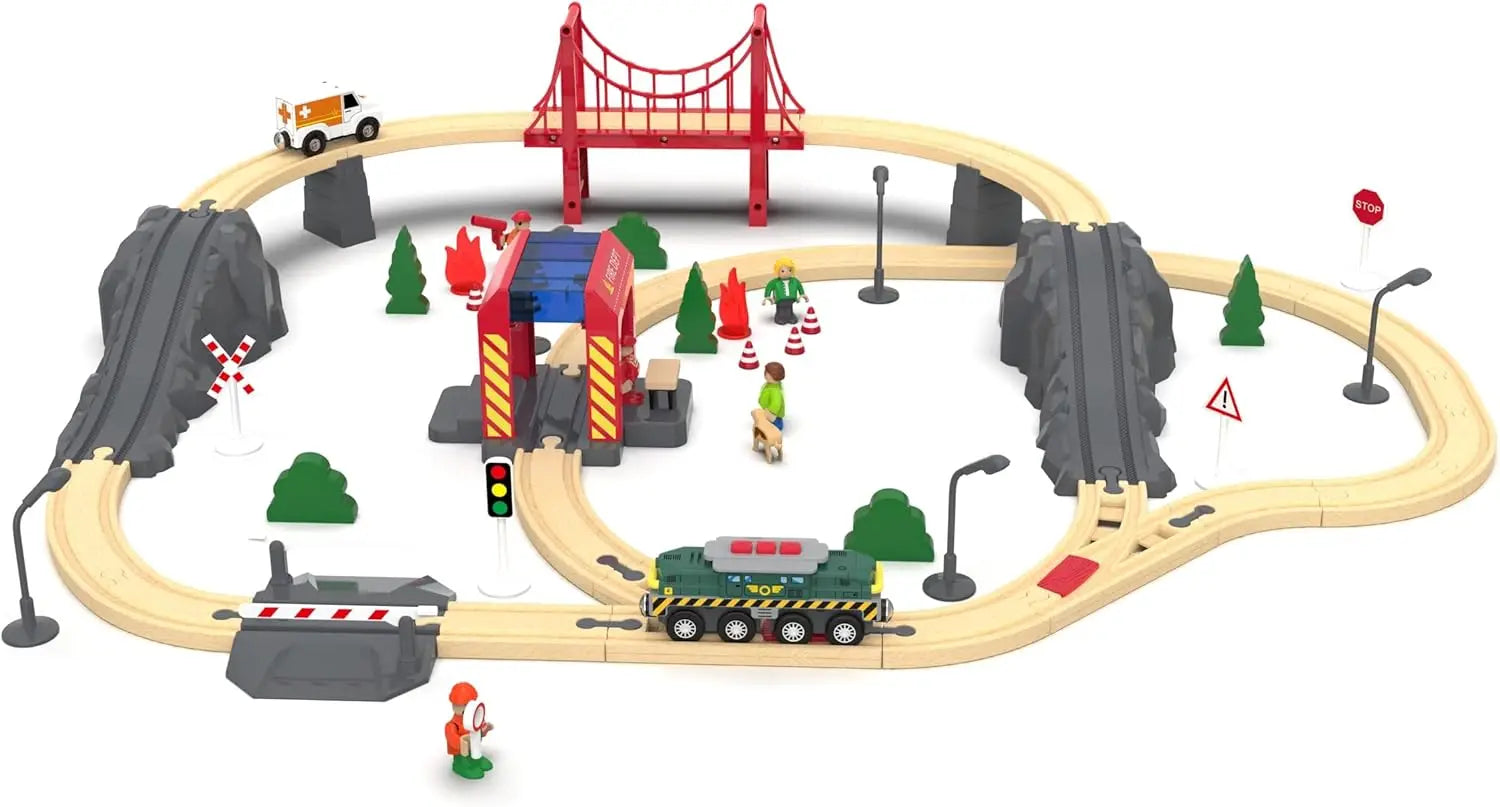 TOPMAYA Battery Operated Green Train
