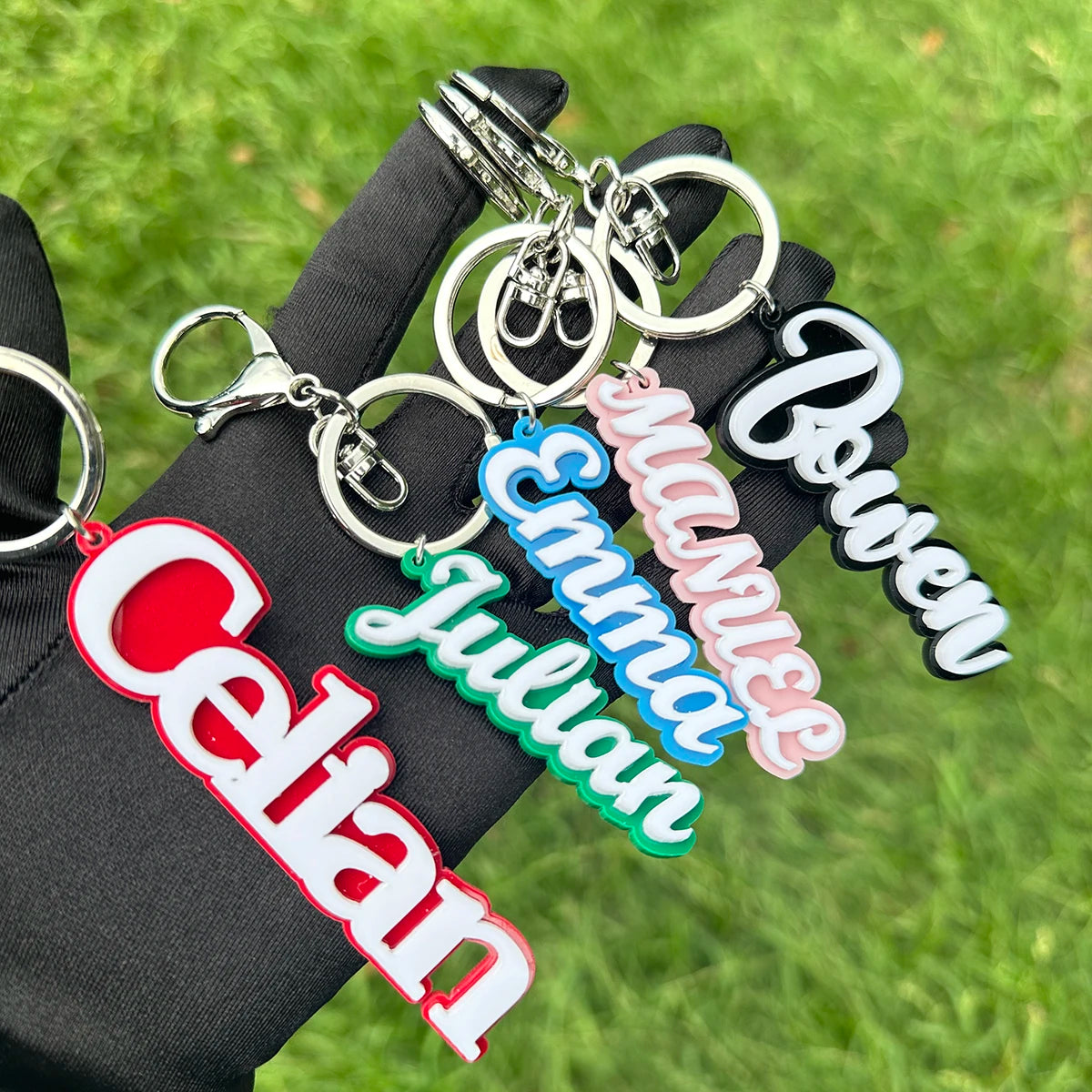 Custom Acrylic 3D Name Tag Keychain