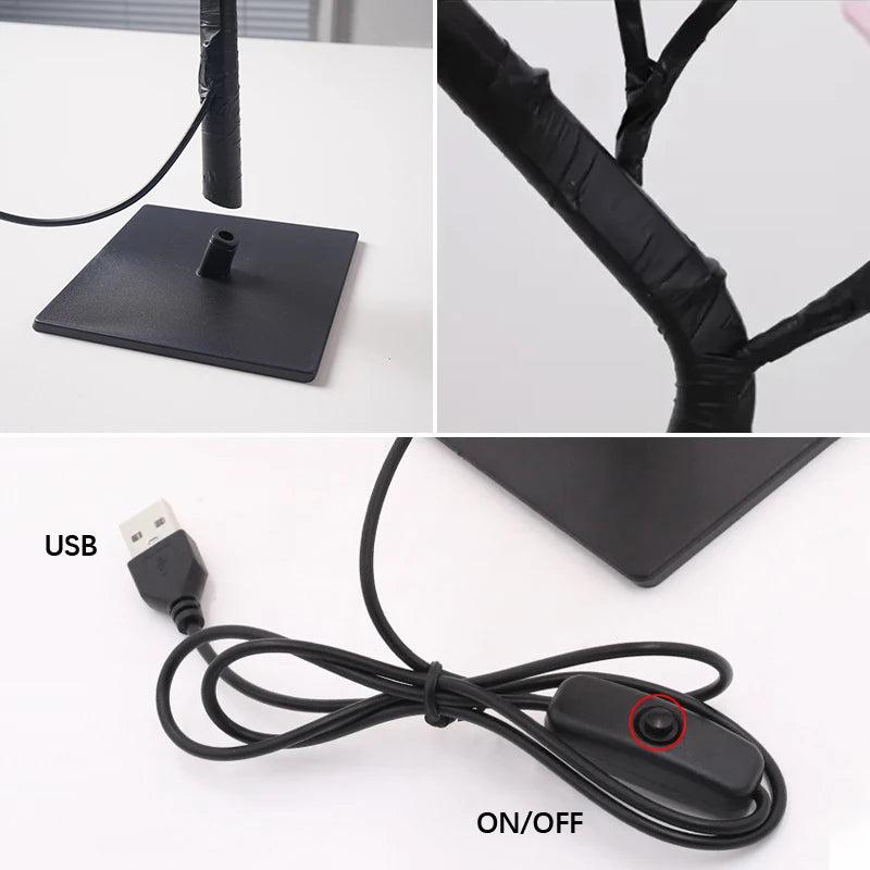 LED Rose Tree Lamp – 24 LEDs USB Light