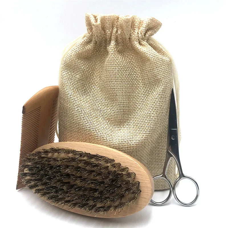 Men’s Beard Grooming Kit with Balm Set