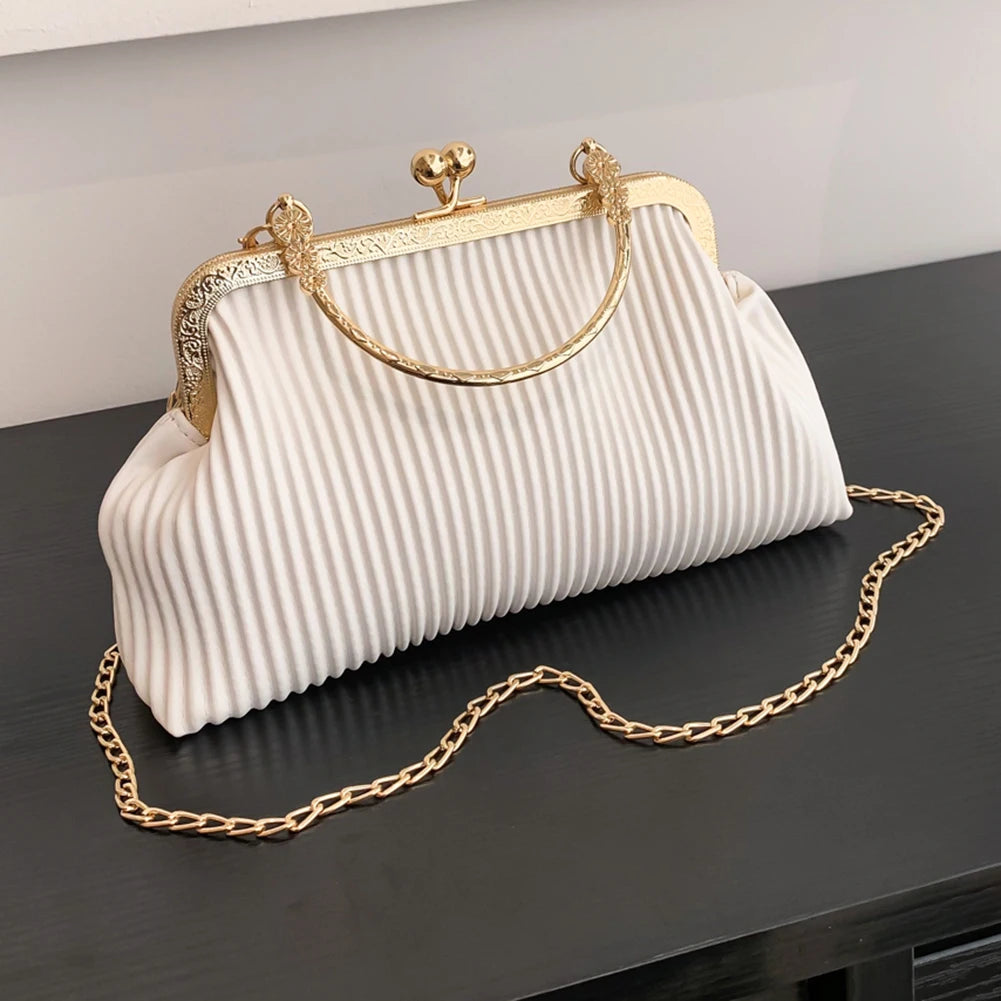 Ladies PU Leather Chain Messenger Bag