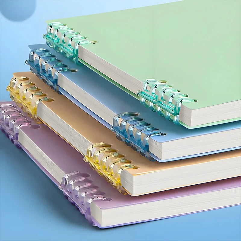 Wooden Top-Flip Loose-Leaf Notebook