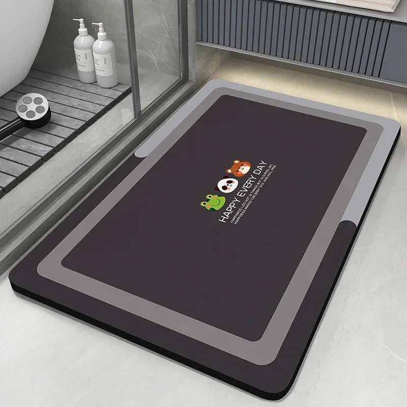 Quick-Dry Absorbent Bathroom Floor Mat