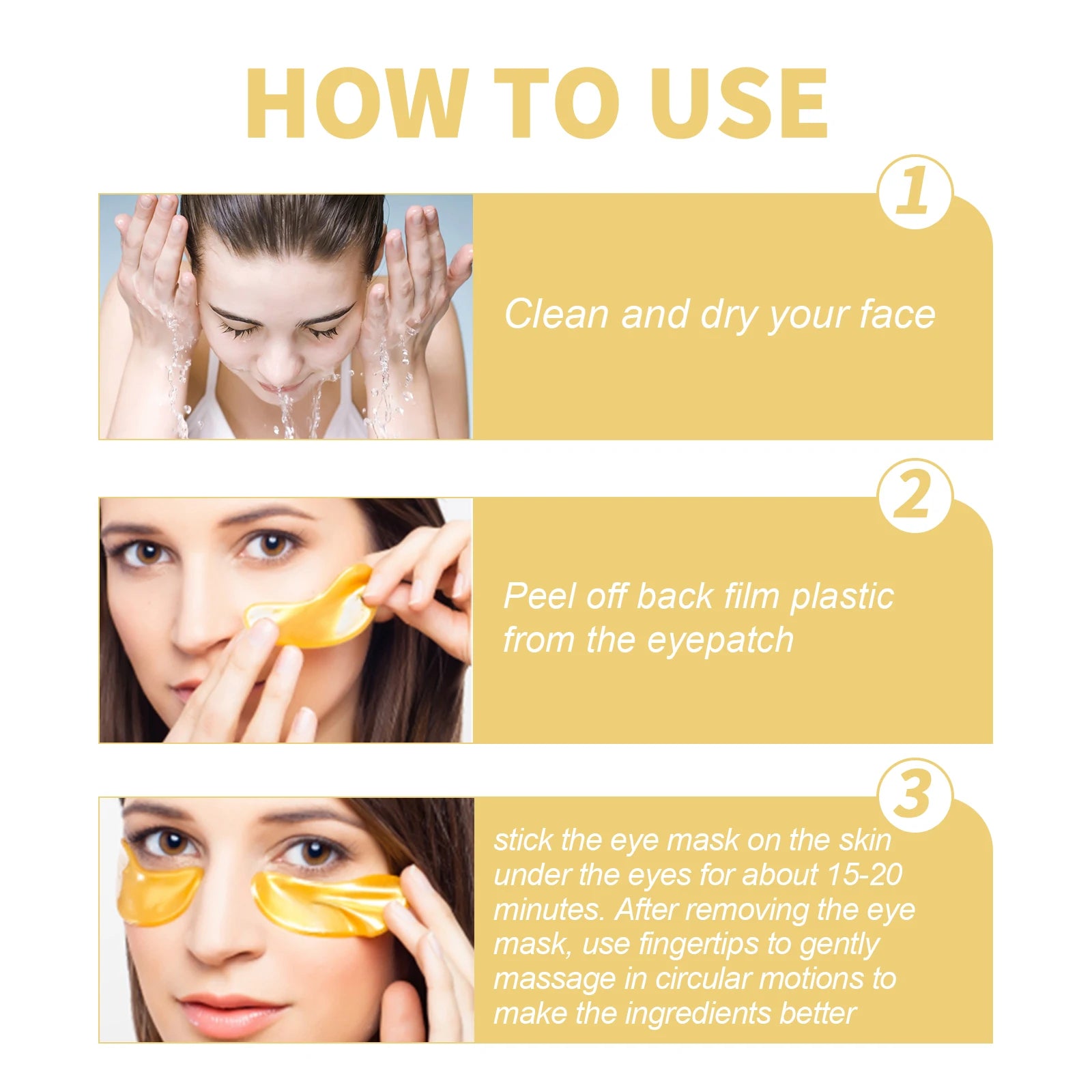 Jaysuing 24K Gold Collagen Eye Mask