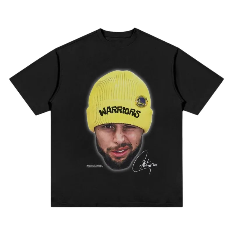 Baumwoll-T-Shirt mit Basketball-Star-Print