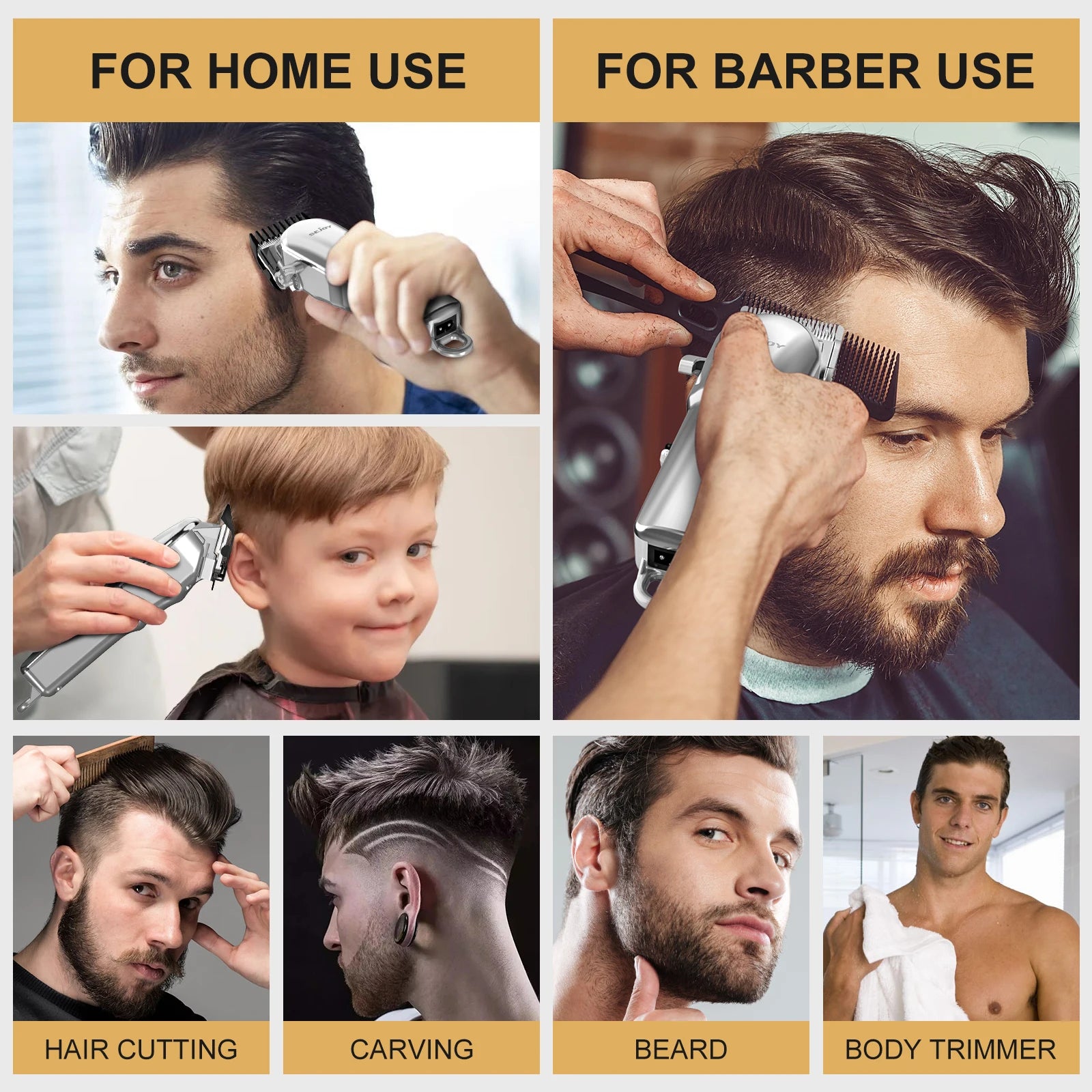 Sejoy Pro Cordless Hair Clipper Kit