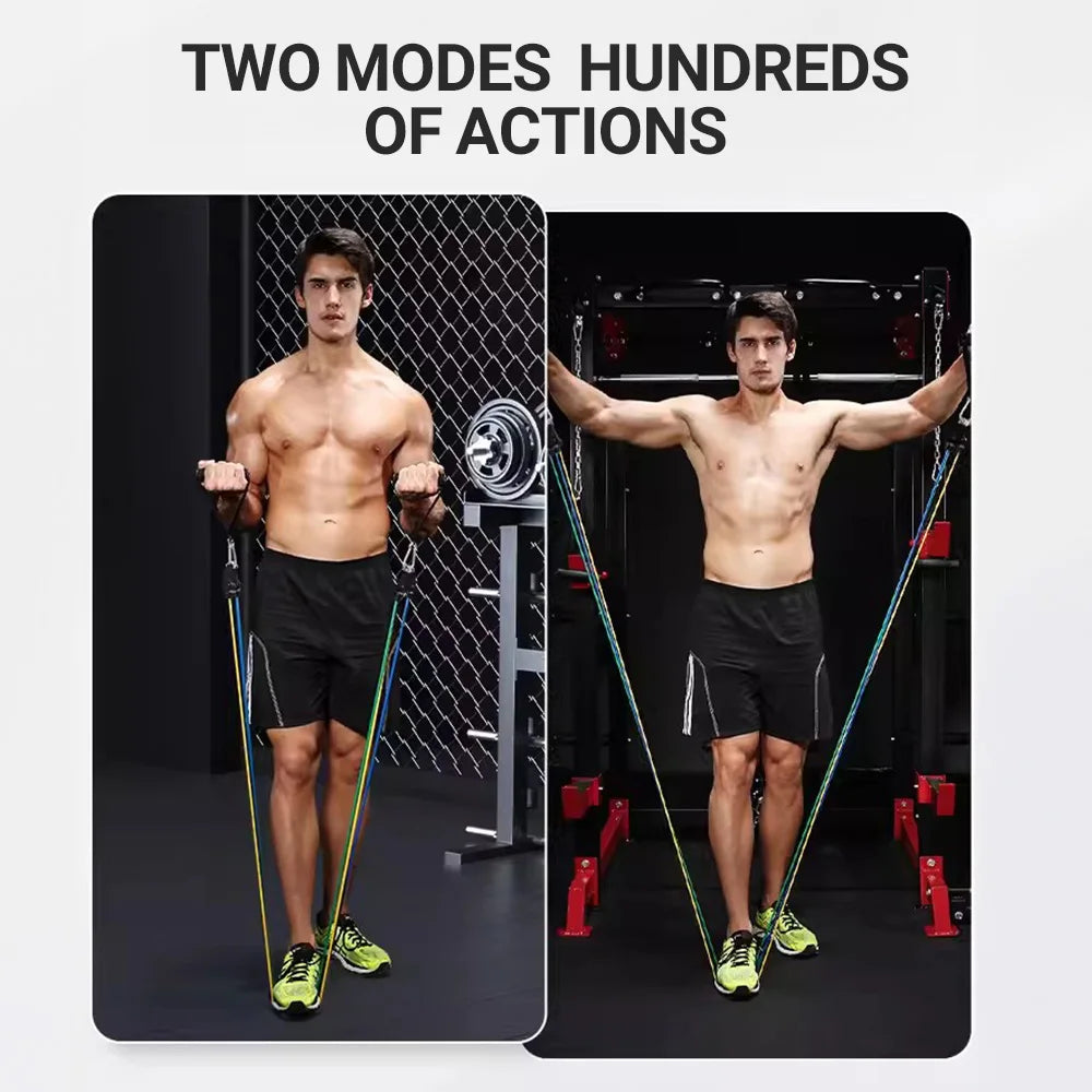 10-14pcs Multi-Function Resistance Bands