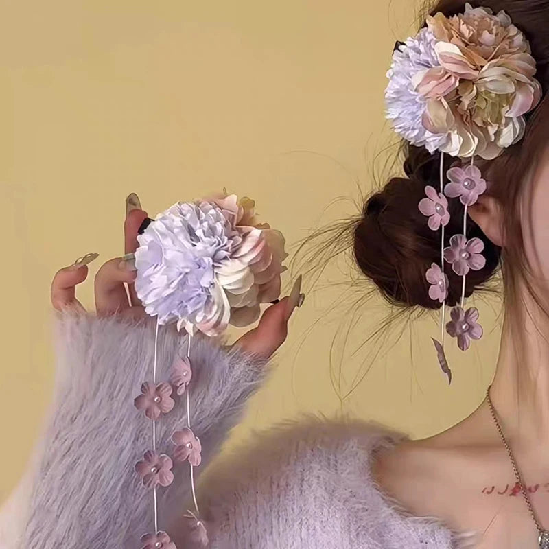 Boho Flower Hair Clips for Women Girls