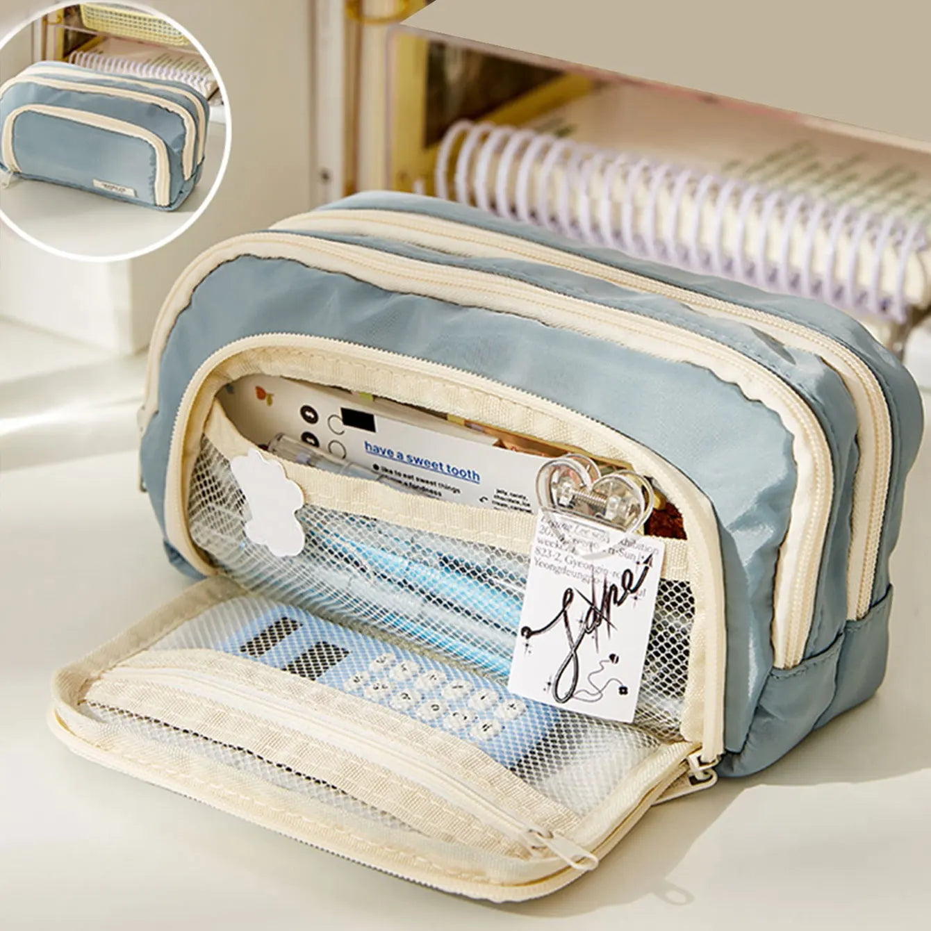 Large Capacity Pencil Case Pouch Bag