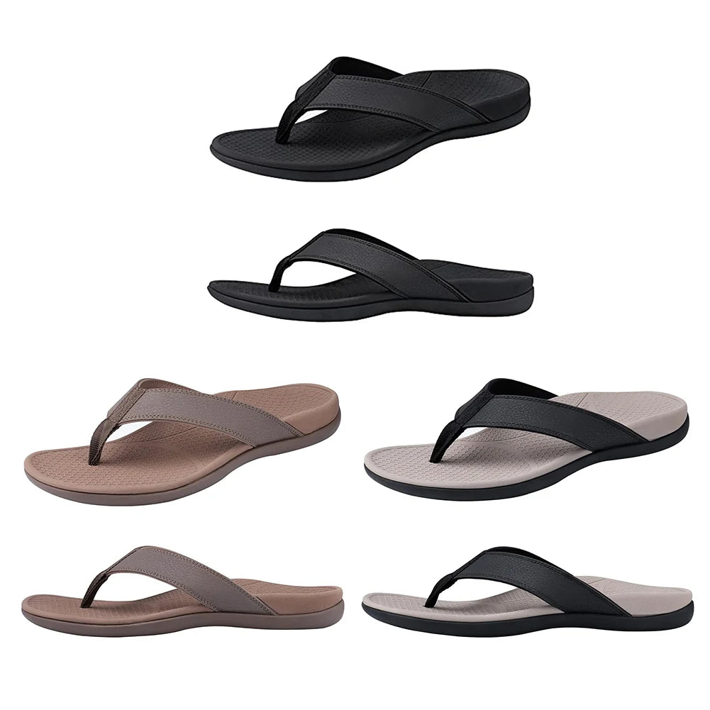Men Orthotic Flip Flops Arch Support Sandals