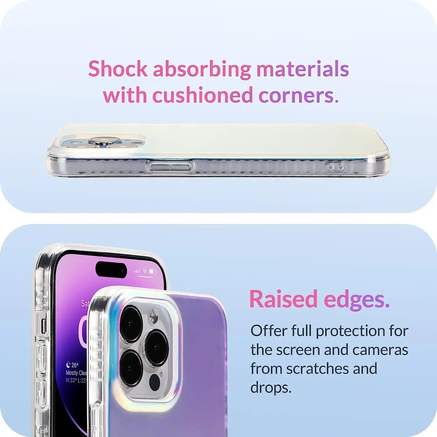 Fluorescent Iridescent Matte iPhone Case