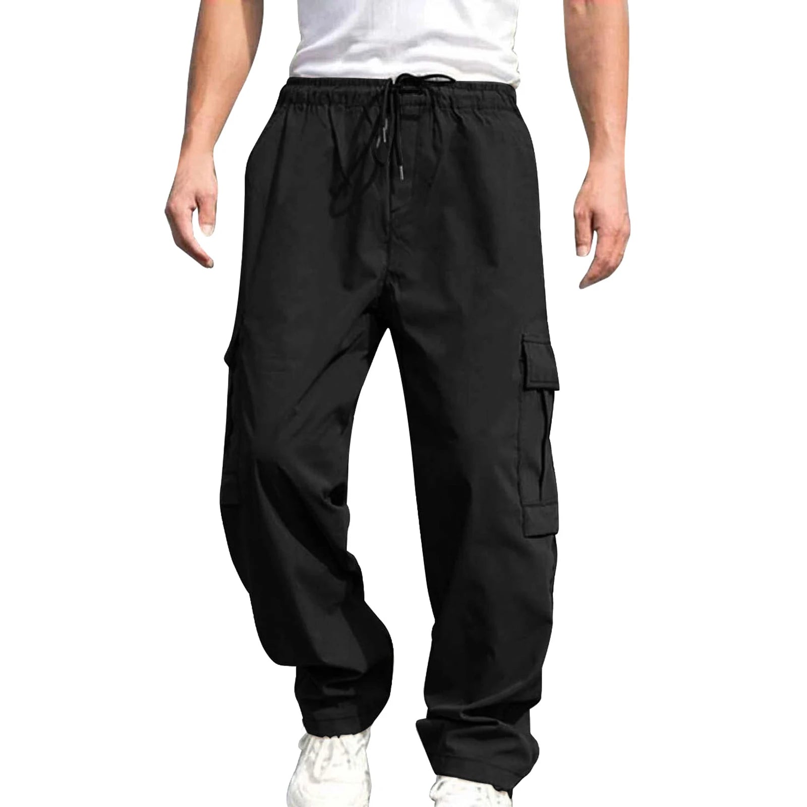 Lockere Cargohose mit Kordelzug für Herren