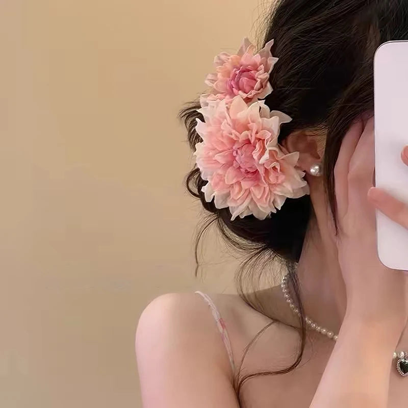 Boho Flower Hair Clips for Women Girls