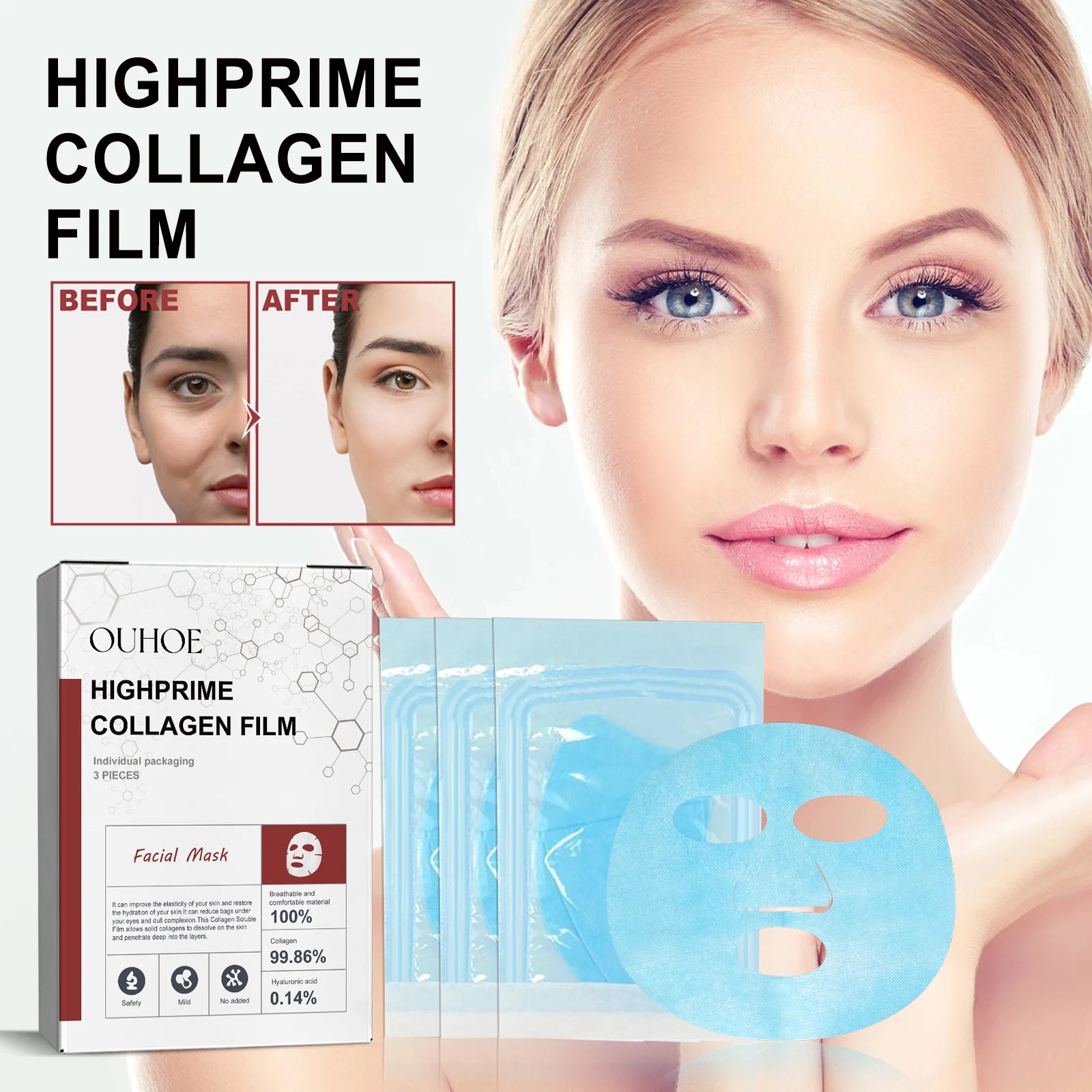 OUHOE Collagen Eye Mask – 1 Set