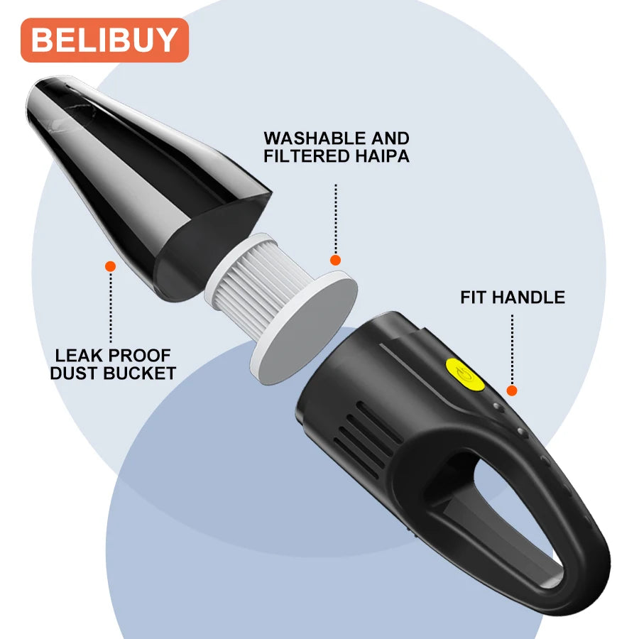 Multifunctional ABS Car Vacuum Cleaner